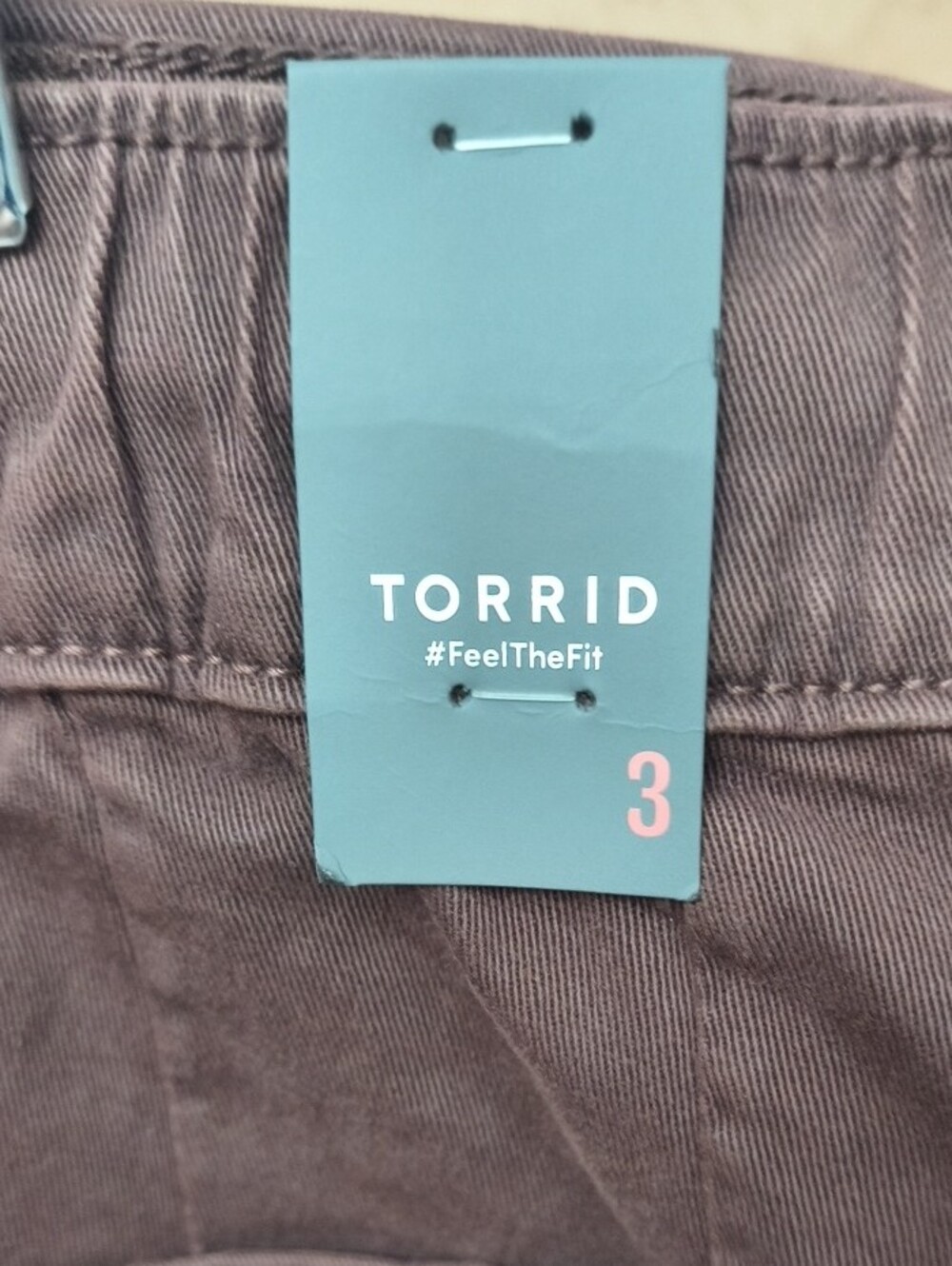 NWT torrid Women's Puce Stretch Pull-on Twill Boyfriend Shorts 3X - Picture 3 of 7